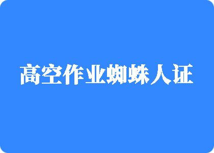 艹逼舔舔好爽高空作业蜘蛛人证